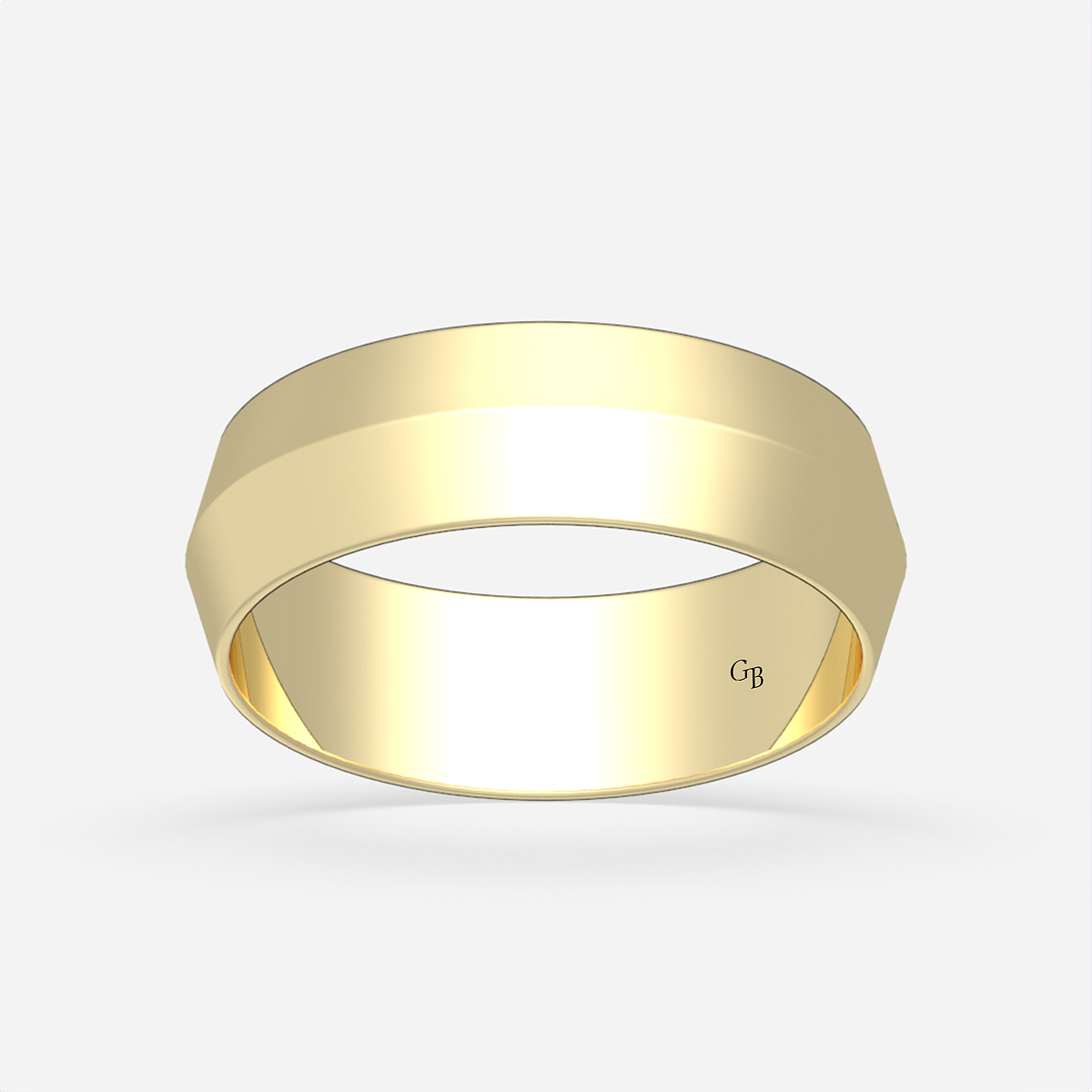 6mm Knife Edge Wedding Band